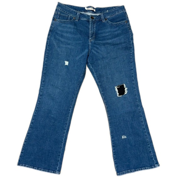 Lee Slender Secret Blue Denim Bootcut Jeans size 16p - Picture 1 of 11